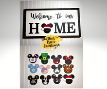 Load image into Gallery viewer, Welcome to our Home Interchangeable Mickey