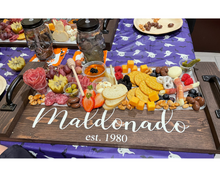 Load image into Gallery viewer, Charcuterie Class Rectangle Tray with Handles