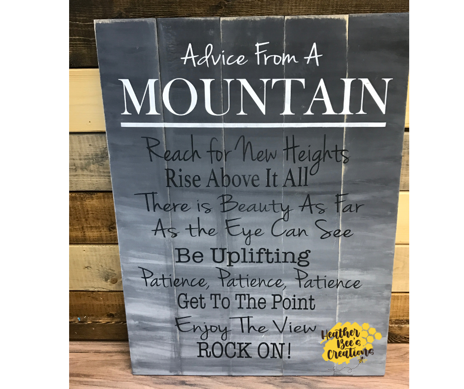 Advise from a Mountain