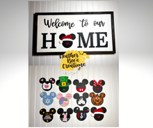 Load image into Gallery viewer, Welcome to our Home Interchangeable Mickey
