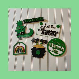 St Patricks Day Shenanigans Tiered Tray Set