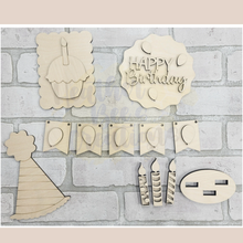 Load image into Gallery viewer, Birthday Celebration Tiered Tray Pieces
