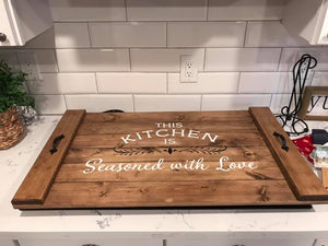 Kitchen Seasoned with Love Stove Cover