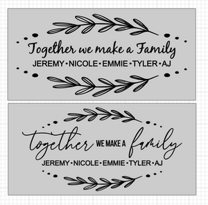 Together We Make a Family with Names